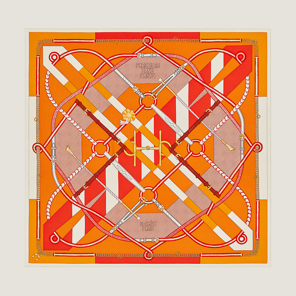 Parcours Sans Faute shawl 140 | Hermès Australia